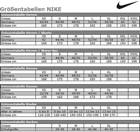 nike jogginghose herren größentabelle|intersport nike größentabelle.